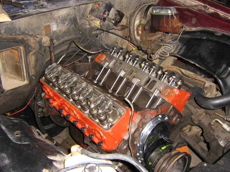 Rebuilt heads. Firing it without exhaust manifolds was fun. Not fun for my neighbors.